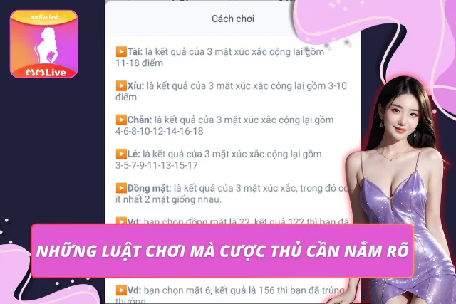 Các luật chơi tài xỉu phổ biến hiện nay